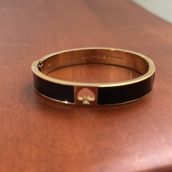 Kate Spade Bangle Bracelet - Black/Gold - NWOT - Picture 6 of 7